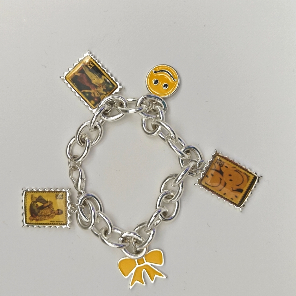 Vintage US Postal Service Charm Bracelet - USPS Charm Bracelet 1999